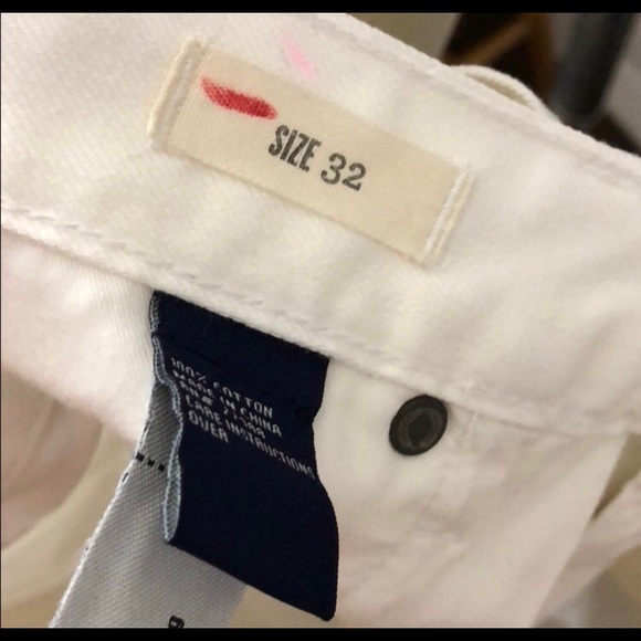 Madewell White Denim Frayed Cut Offs Size 32 - Picture 6 of 6